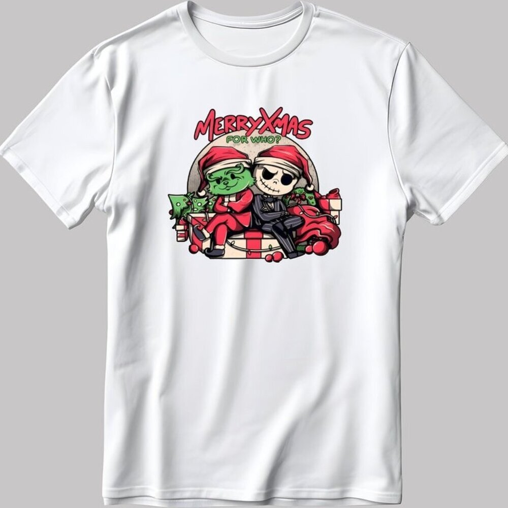 Jack Skellington Stolen Xmas Merry Christmas Holiday Movie Graphic T-Shirt 166